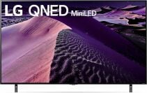 LG TV with purple sand dune screensaver