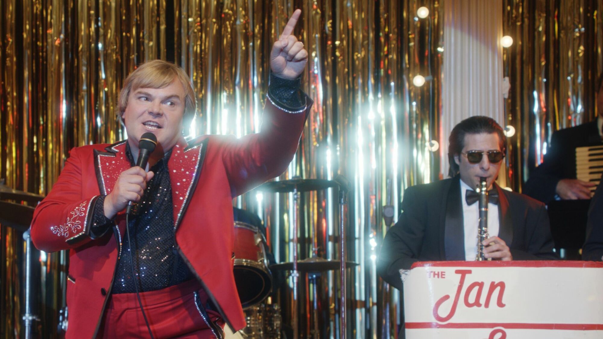 Jack Black and Jason Schwartzman in "Polka King." 