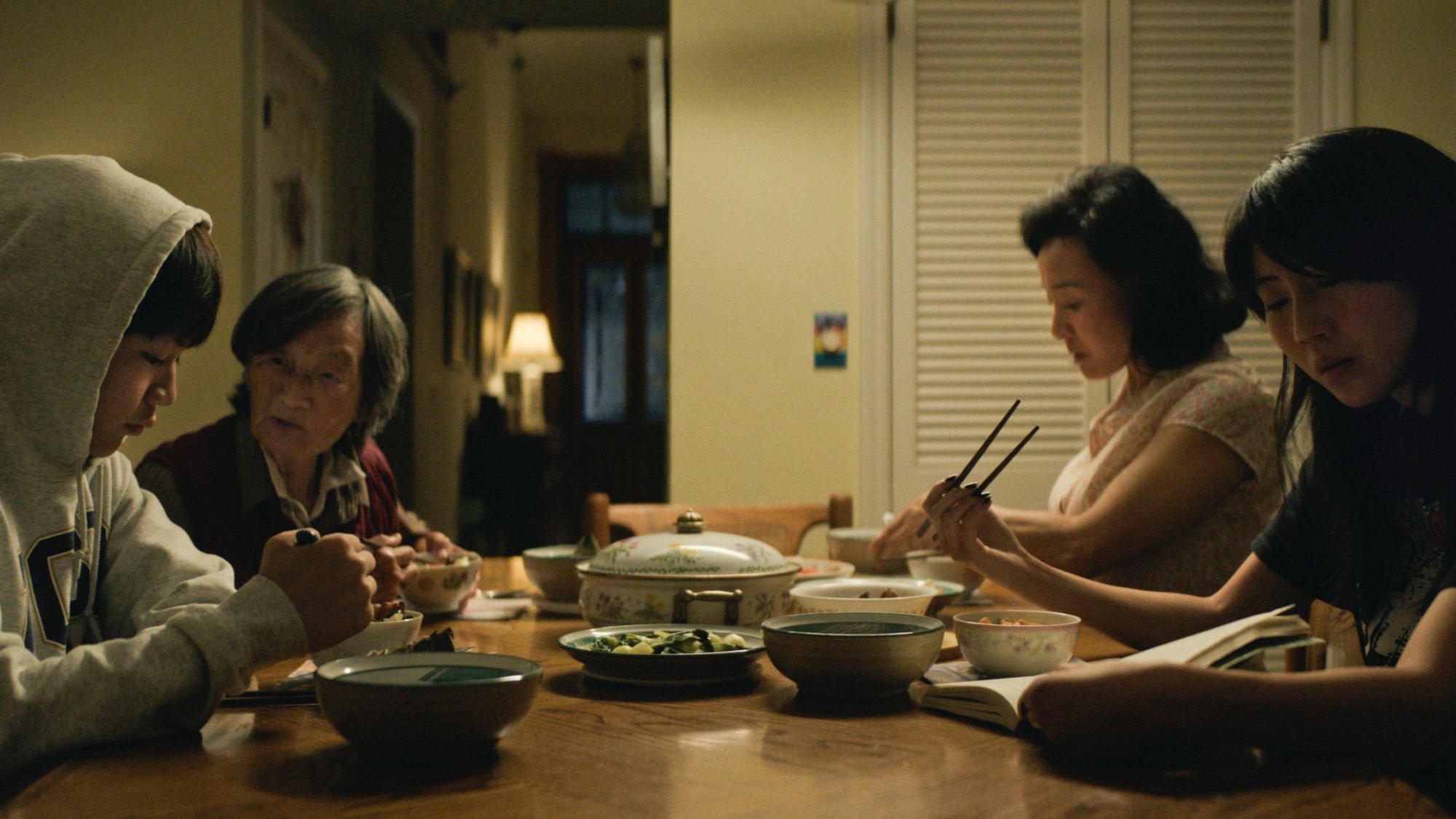 Izaac Wang, Chang Li Hua, Joan Chen, and Shirley Chen in "Didi."