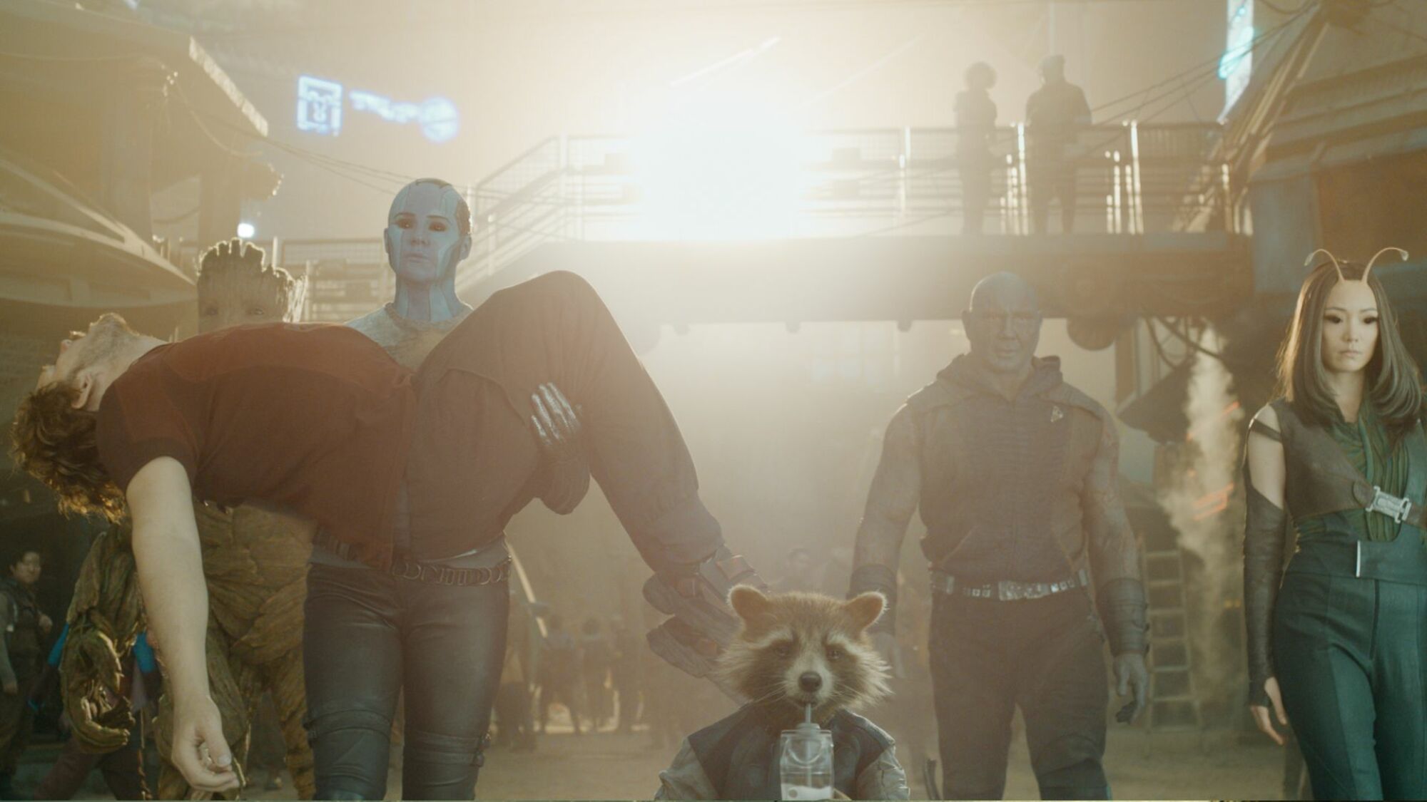 The Guardians in the headquarters in "Guardians of the Galaxy Vol. 3."