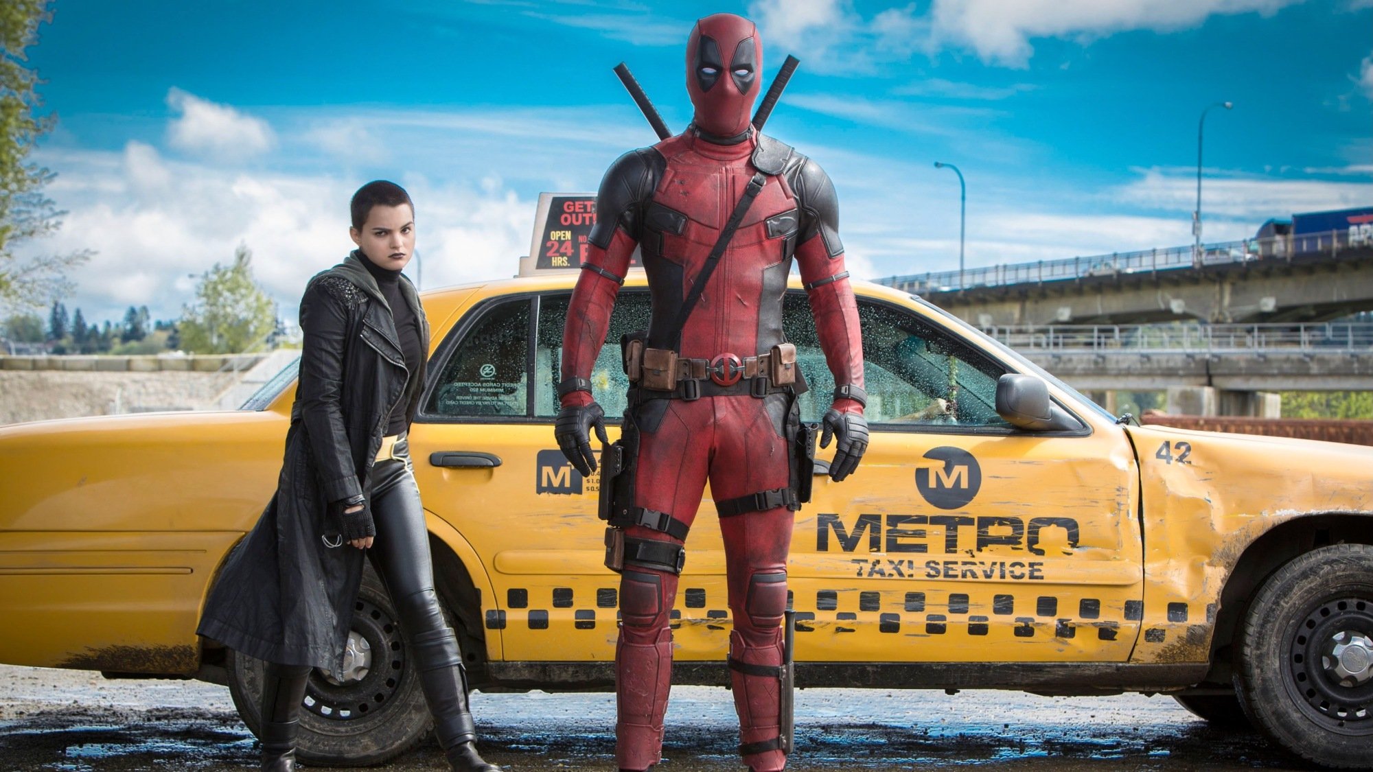 Brianna Hildebrand, Ryan Reynolds, as Deadpool (2016)