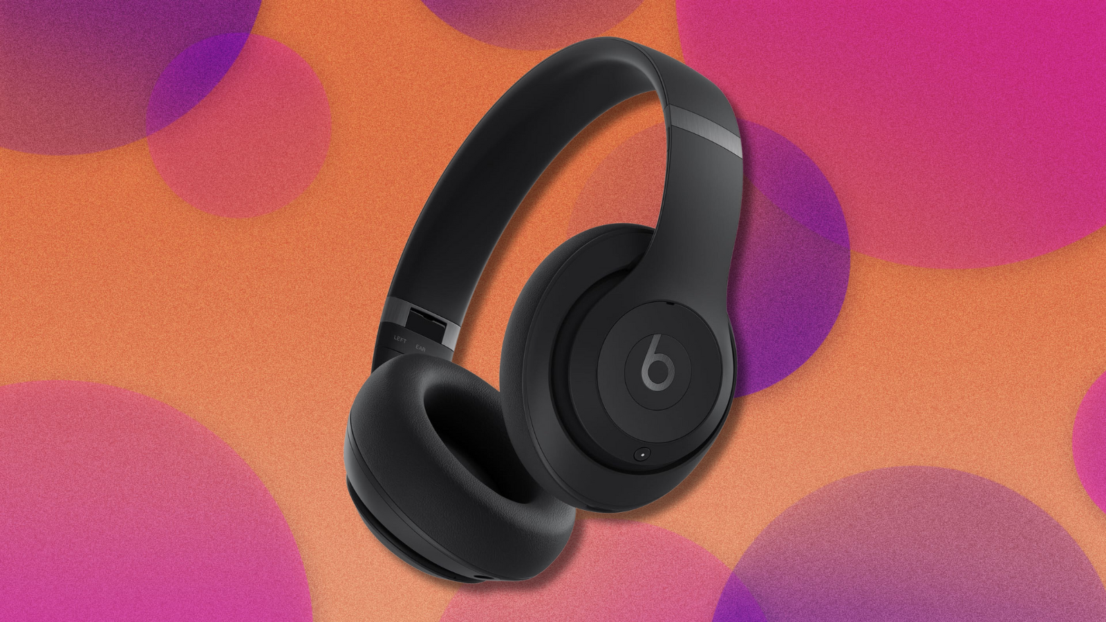 Beats Studio Pro on orange and pink background