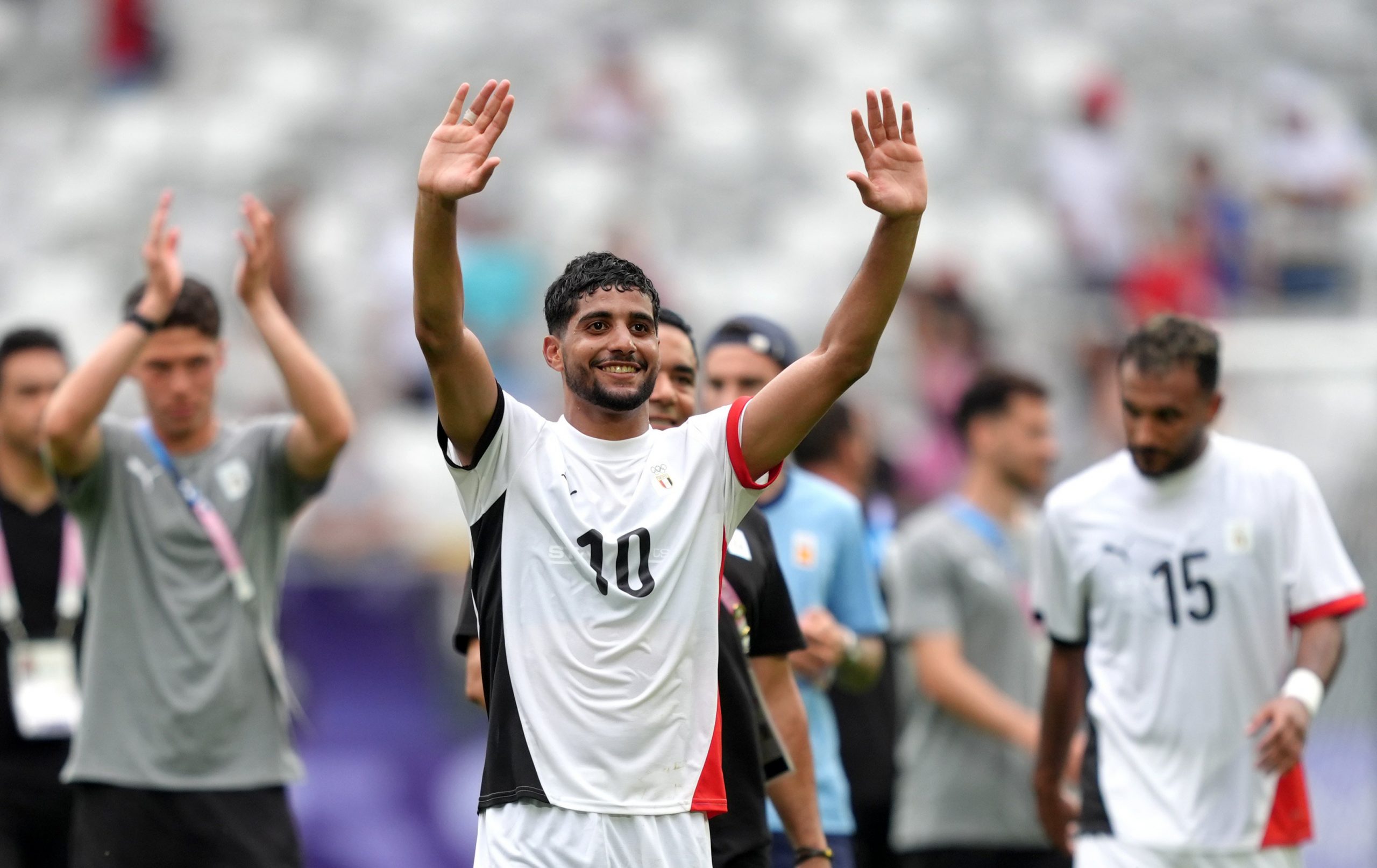 Adel Ibrahim of Team Egypt celebrates