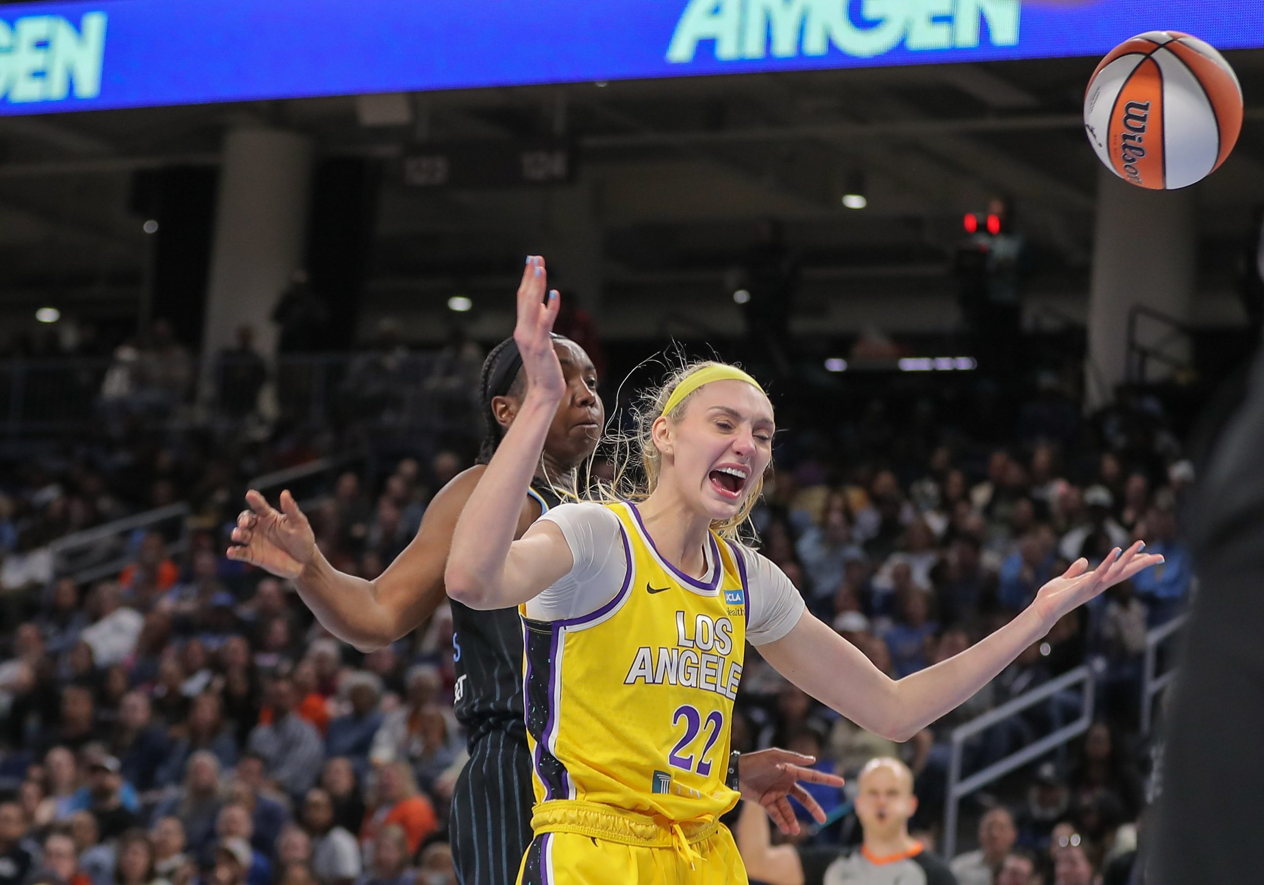 Cameron Brink #22 of the Los Angeles Sparks