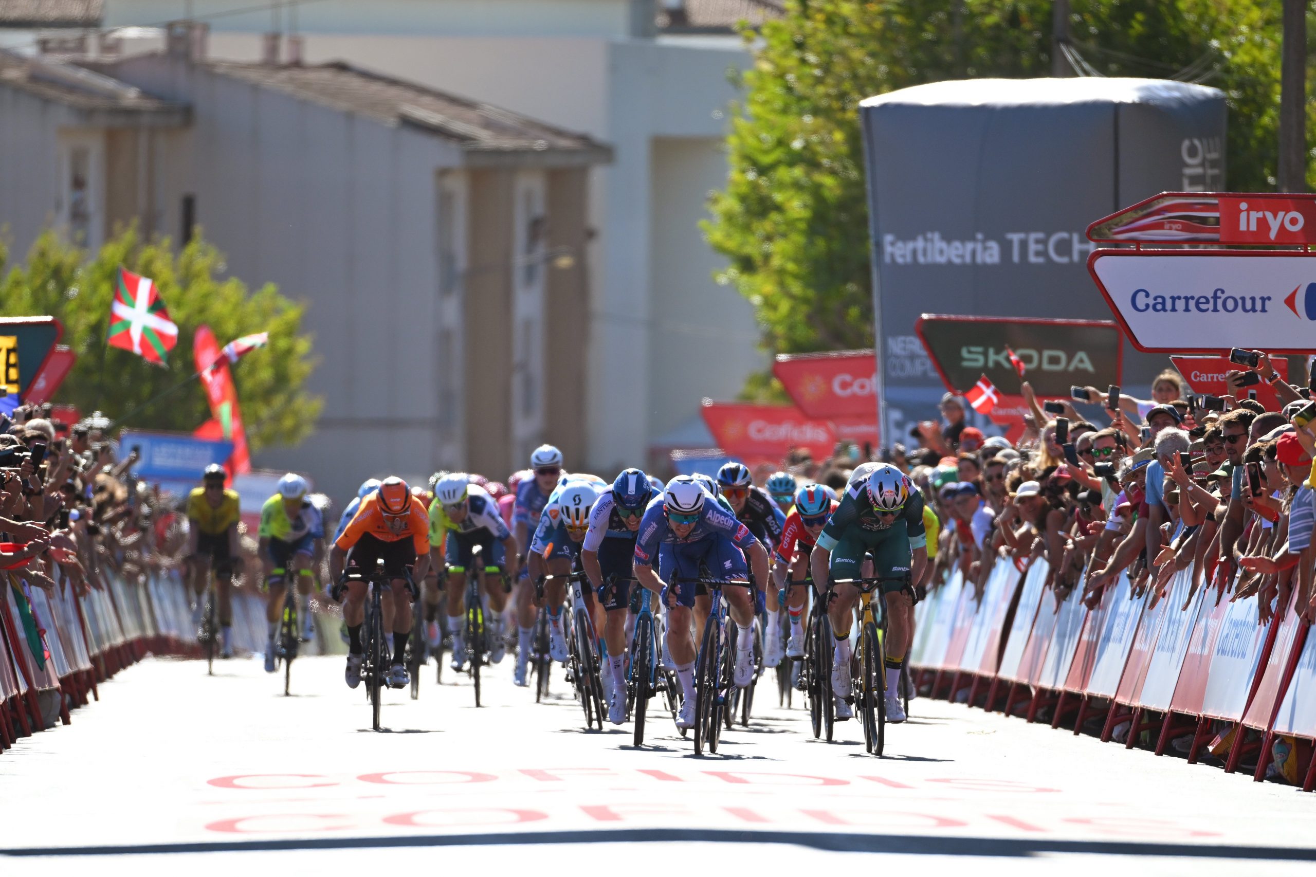 Race finish at the 2024 Vuelta