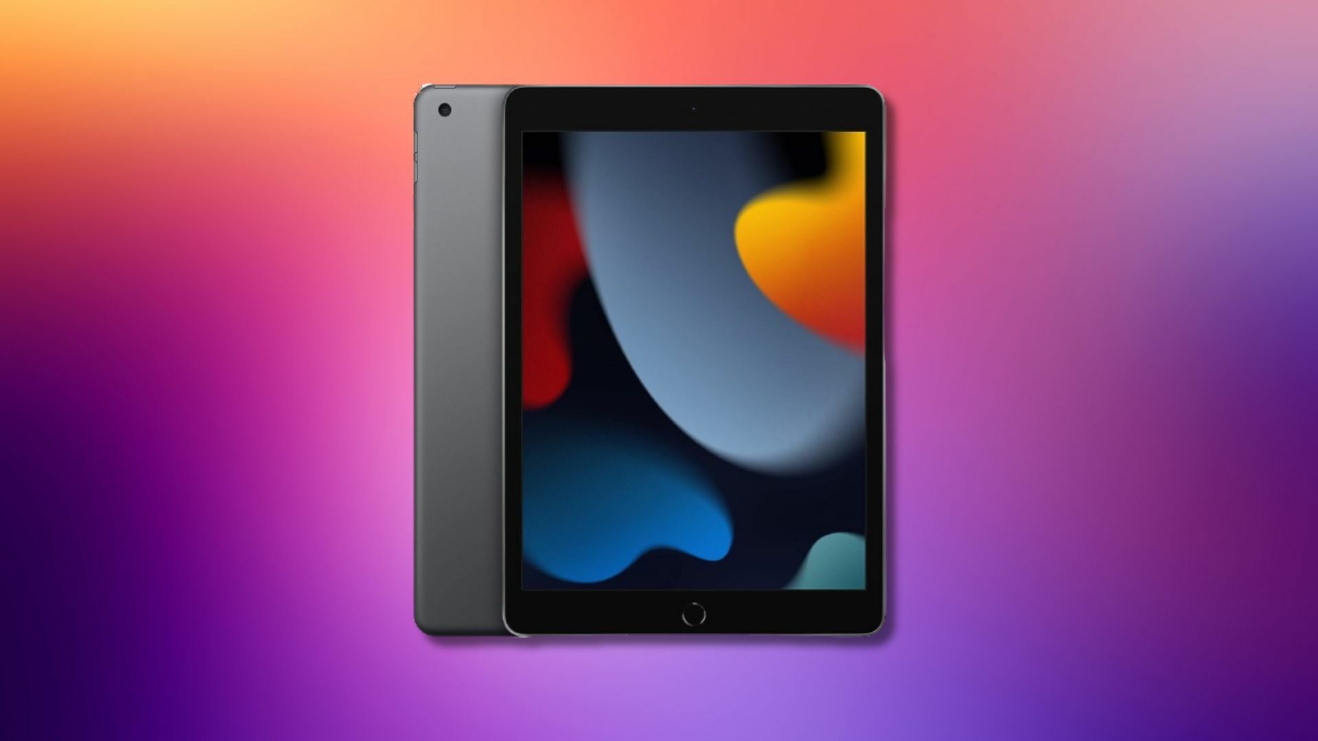 Apple iPad on an abstrack background 