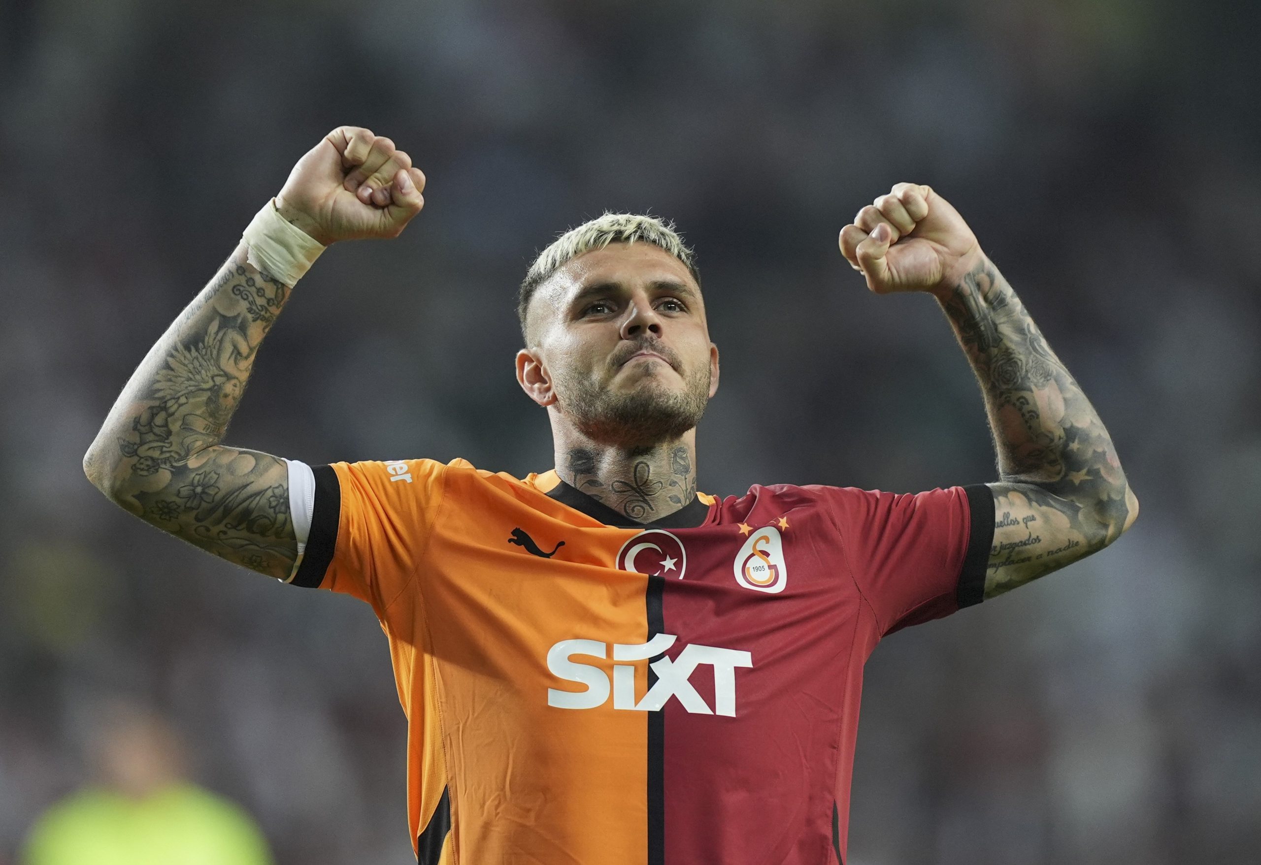 Galatasaray's Mauro Icardi celebrates