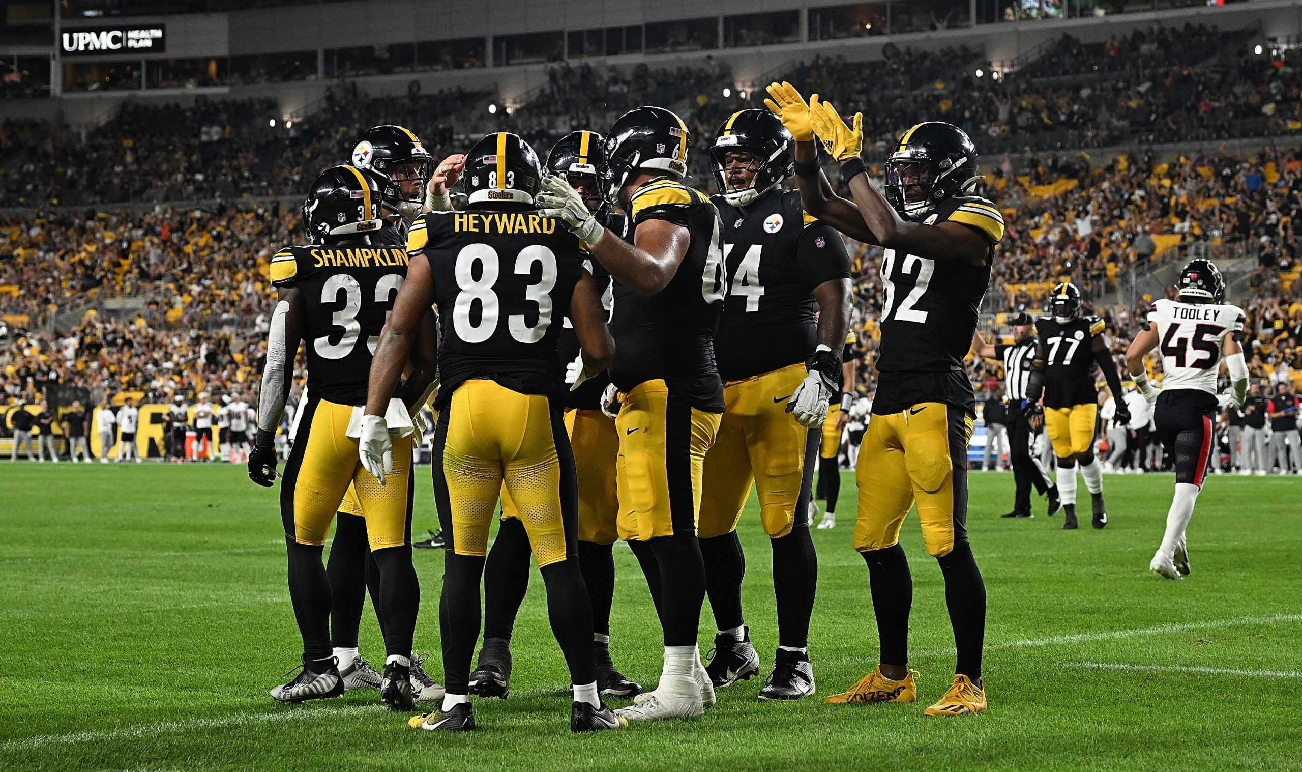 The Steelers celebrate