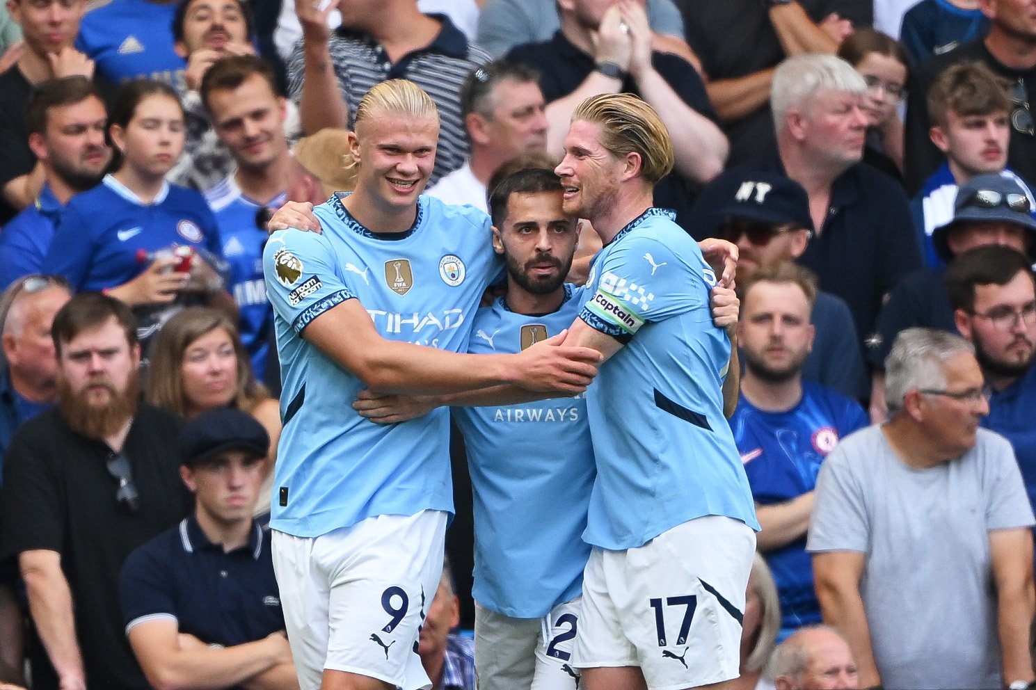 Erling Haaland of Manchester City celebrates