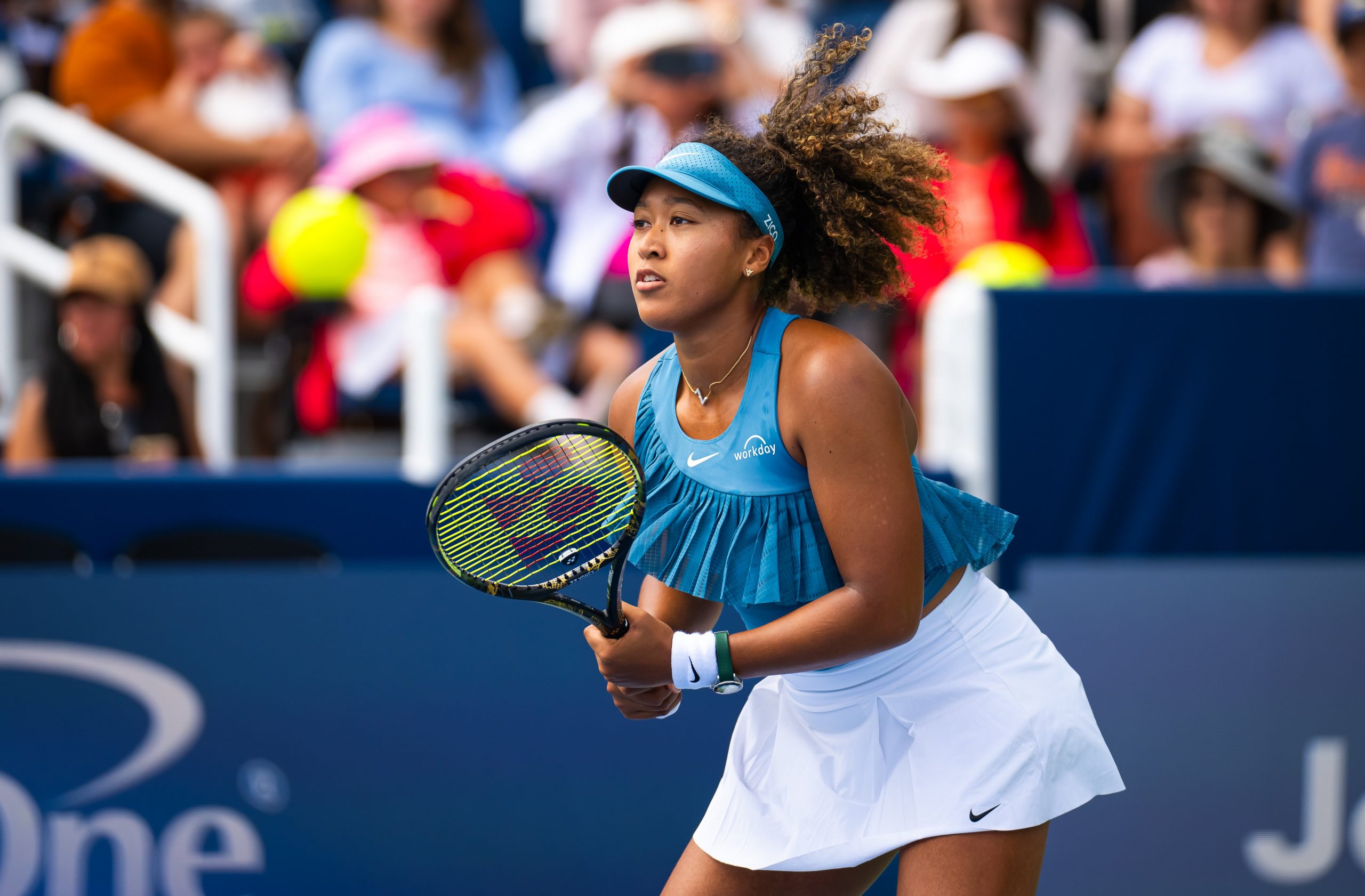 Naomi Osaka of Japan in action