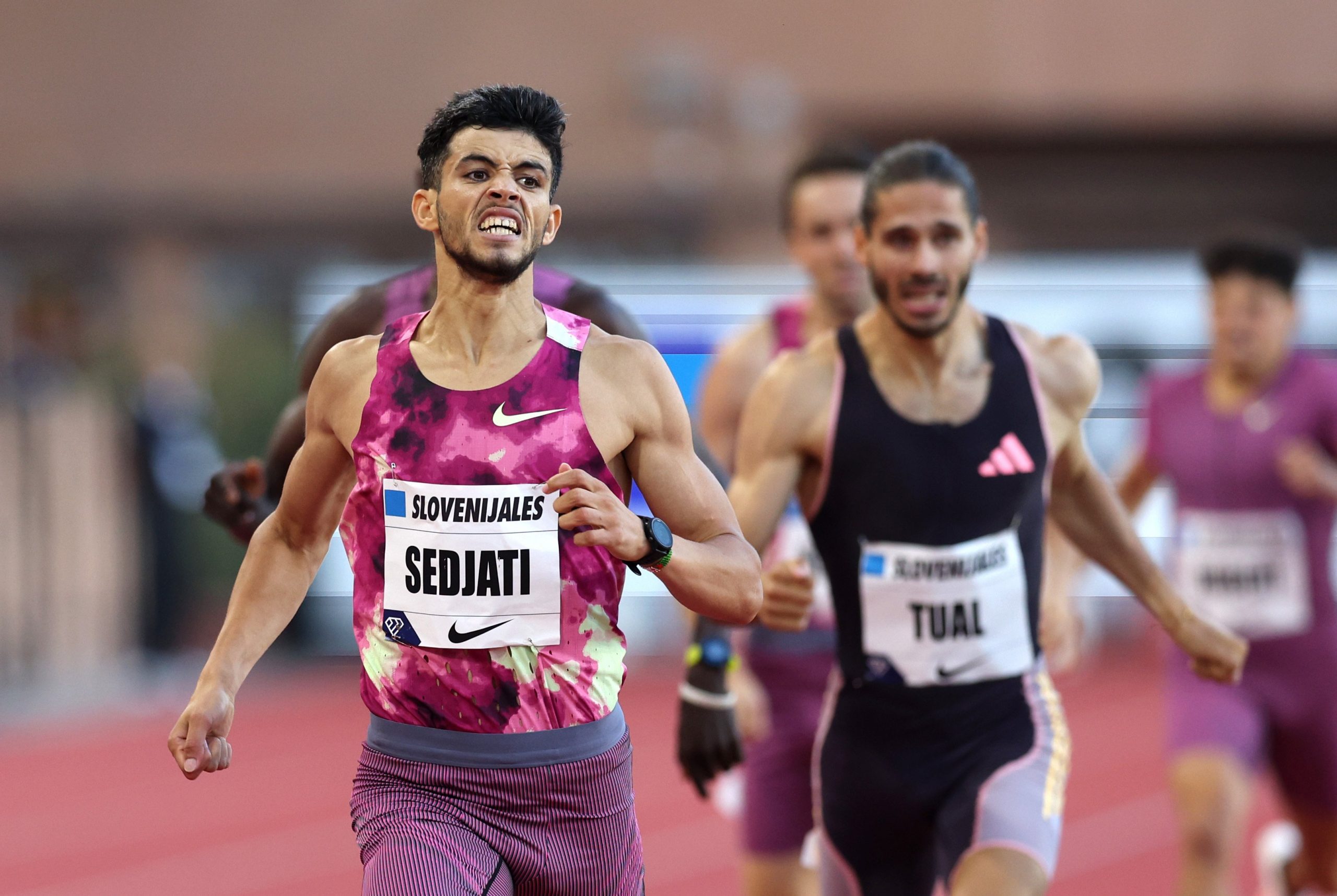 Algerian runner Djamel Sedjati at the Diamond League