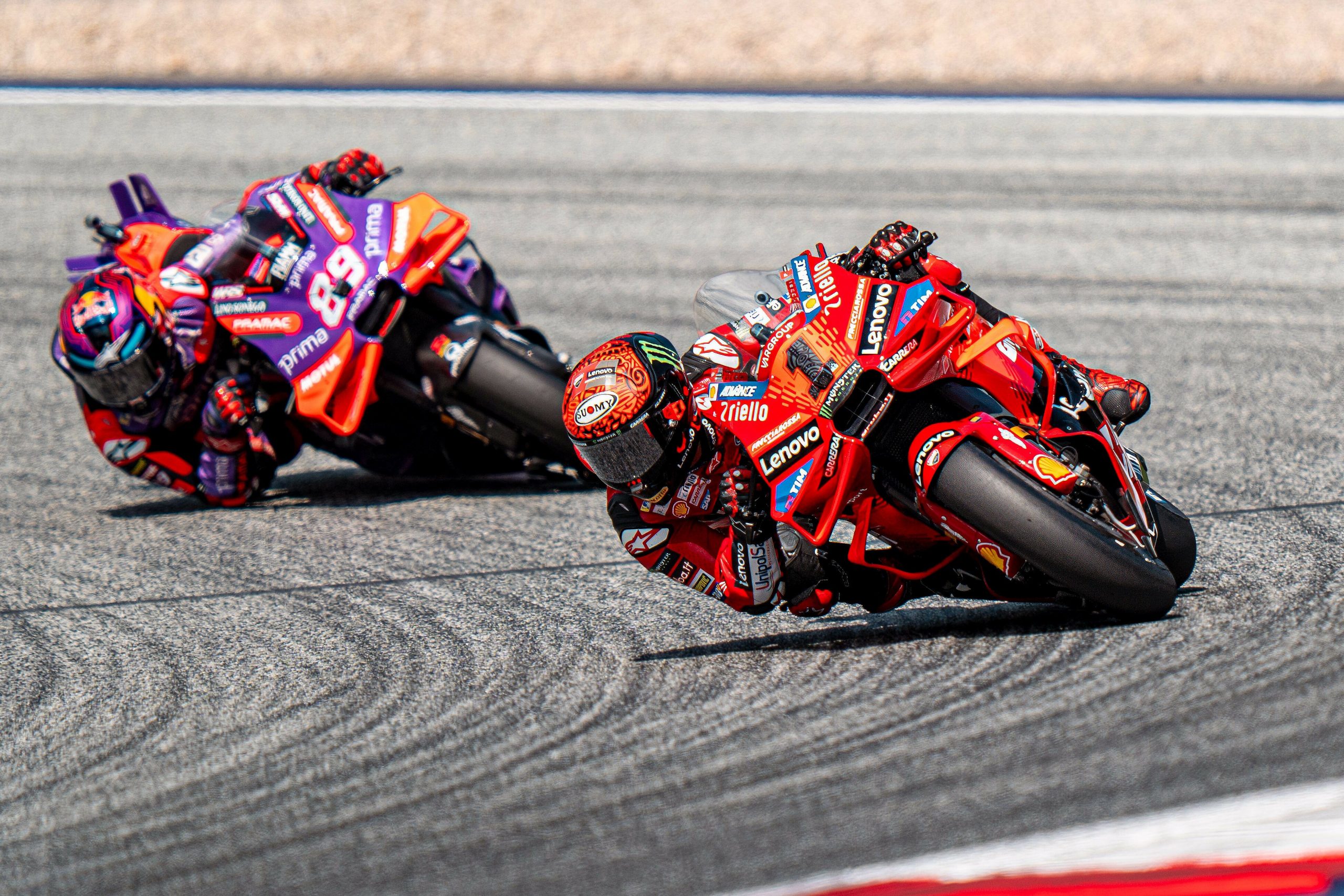 Francesco Bagnaia of Italy and Ducati Lenovo Team during the MotoGP Of Austria