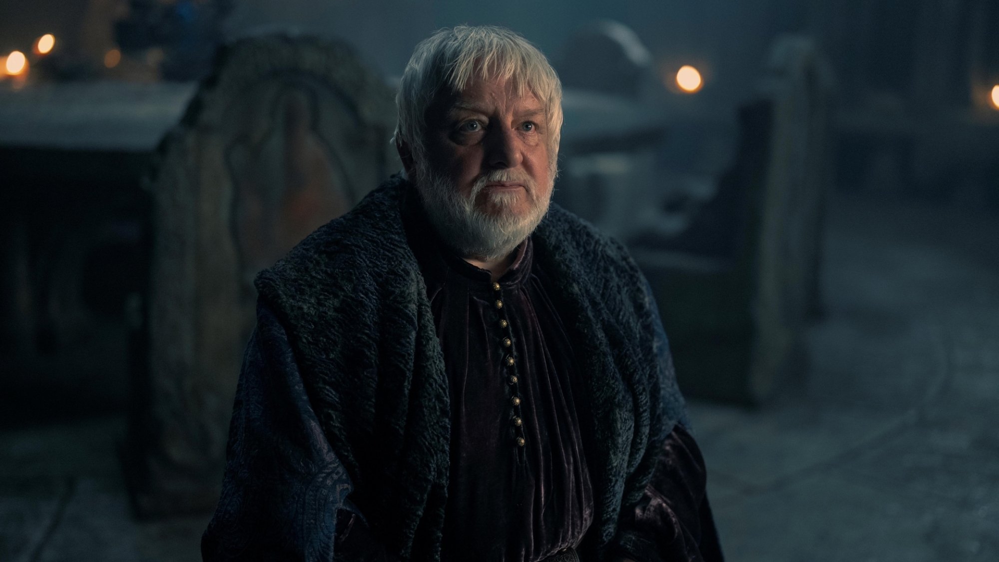 Ser Simon Strong (played by Simon Russell Beale) in "House of the Dragon".