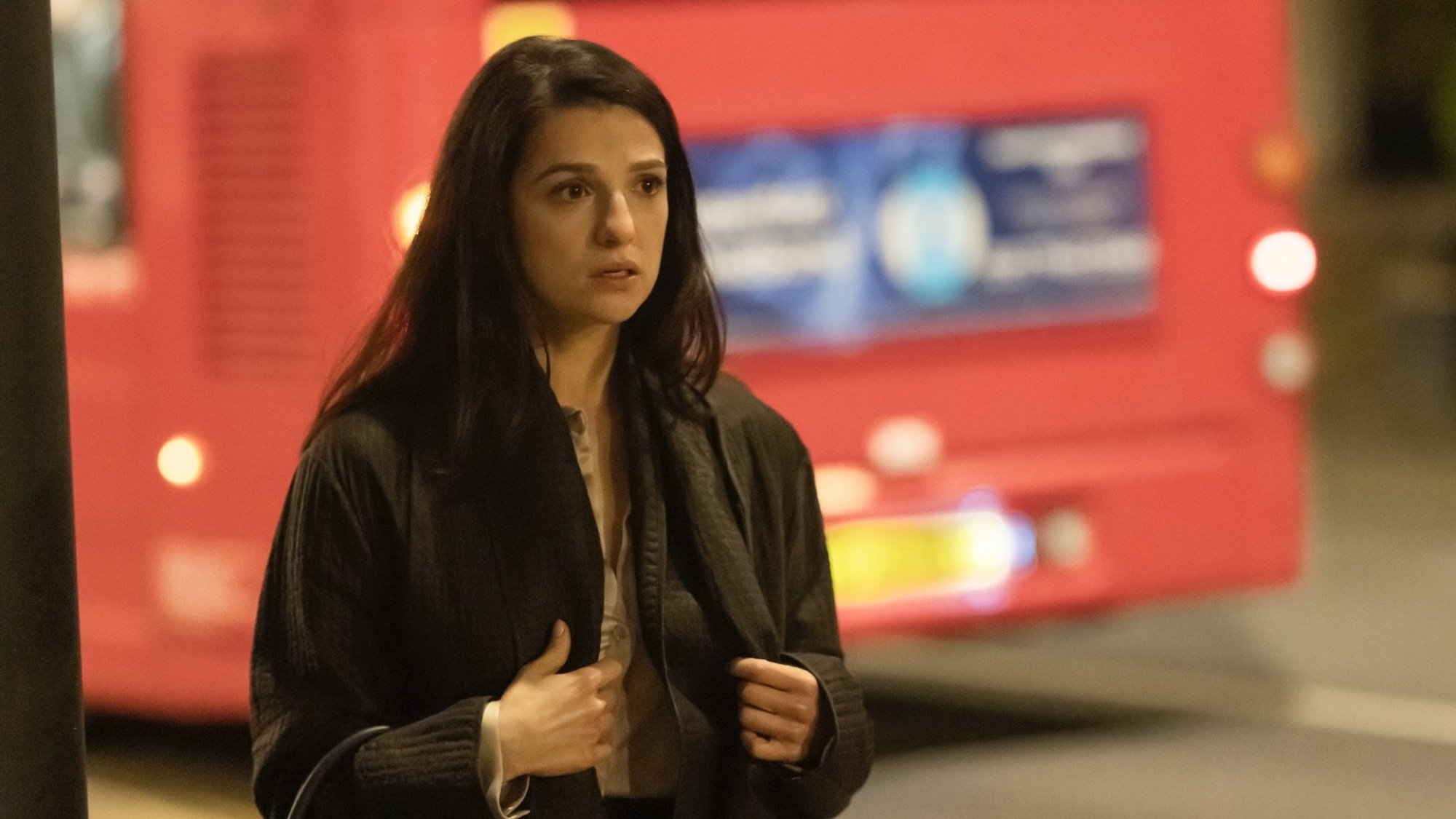 Yasmin Kara-Hanani stands on a London street.