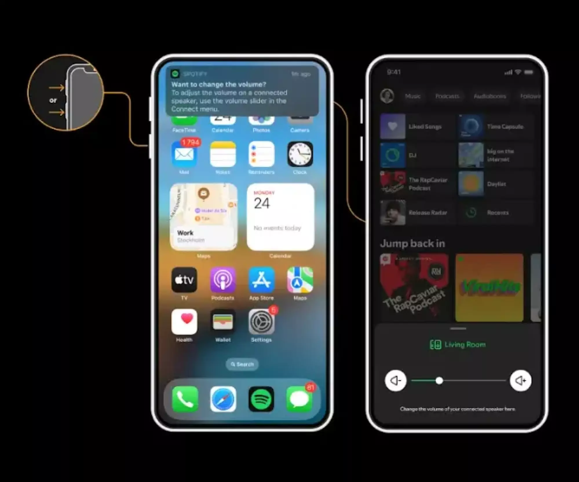 Spotify new volume controls