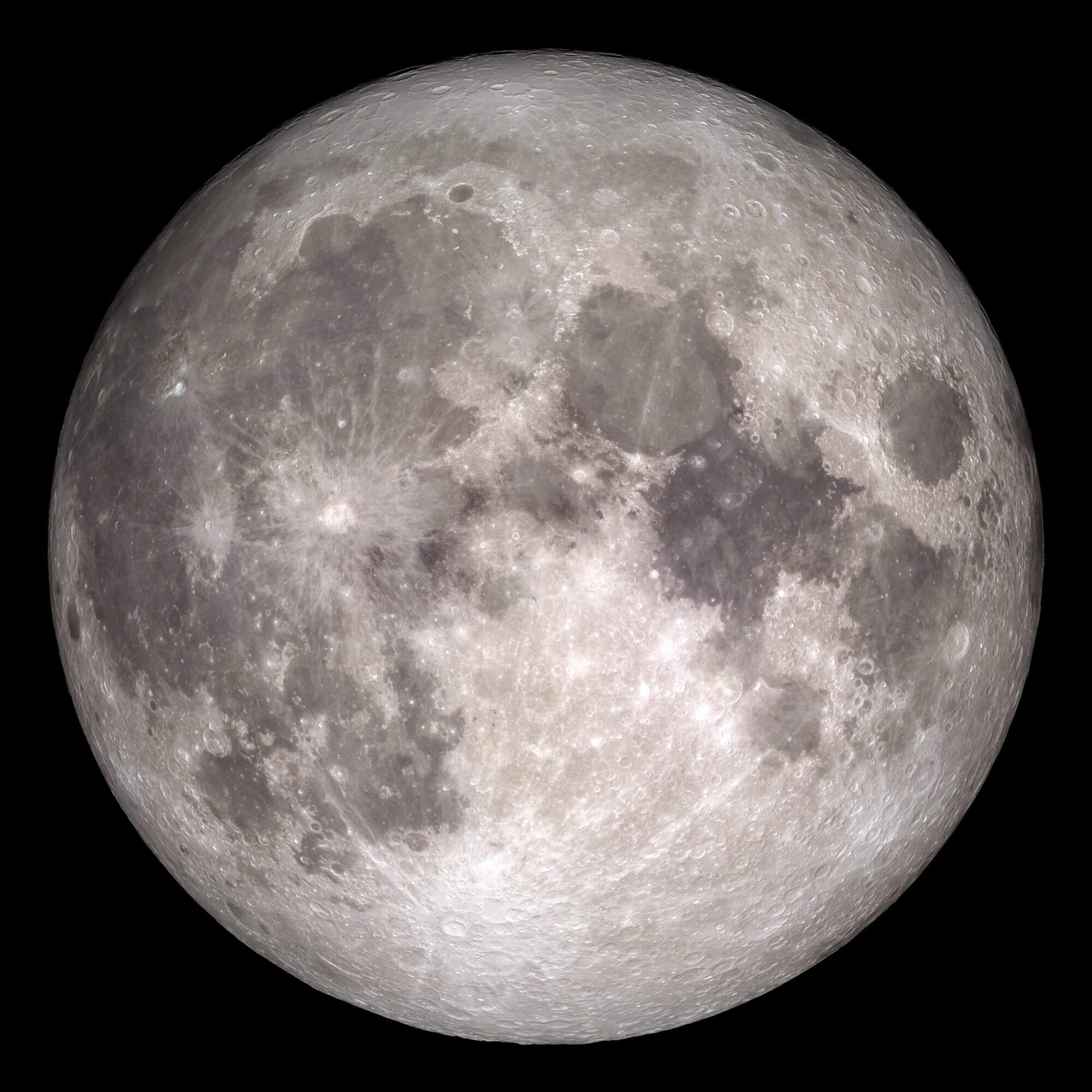 The moon as captured by NASA's Lunar Reconnaissance Orbiter.