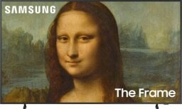 Samsung The Frame TV with Mona Lisa on screen