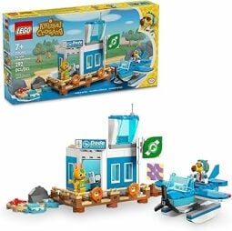 A Lego set showing the Dodo Airport from Animal Crossing