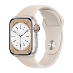 Refurbished Apple Watch Series 8 (45mm, GPS + Cellular) on white background