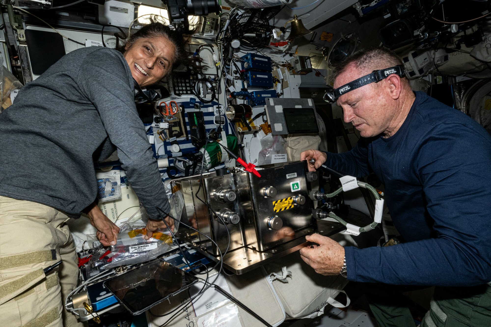 Suni Williams and Butch Wilmore living on the space station