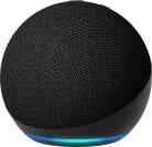 An Amazon Echo dot in black