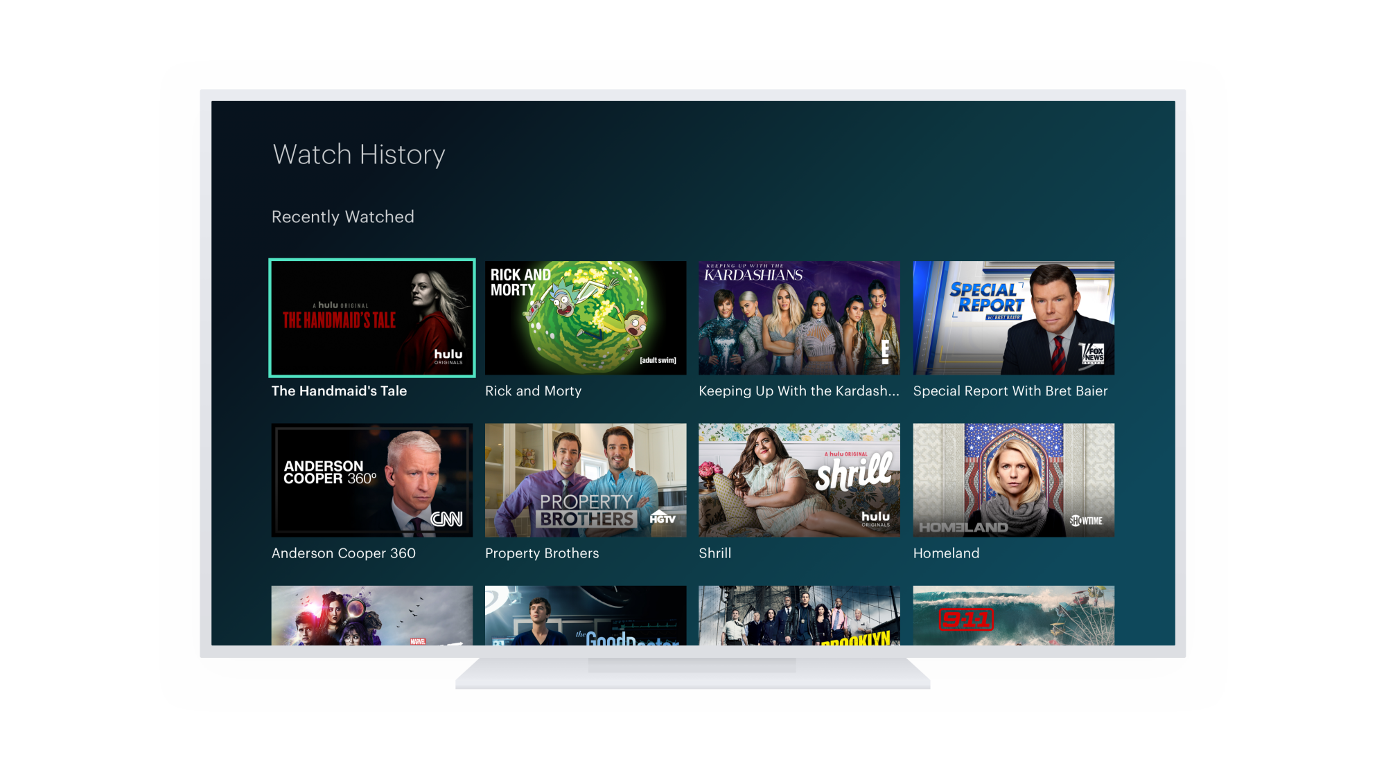 Hulu product image of Watch History page