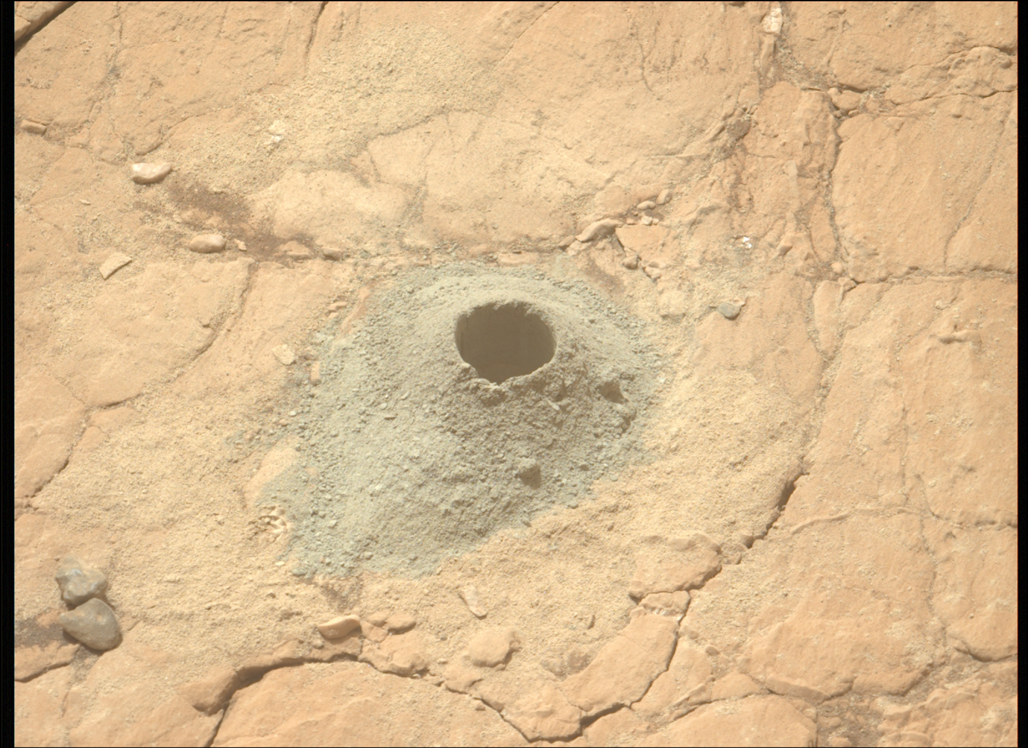 Drilling for rock samples on Mars