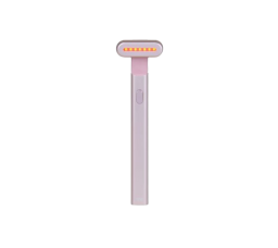 Rose gold red light therapy skincare wand