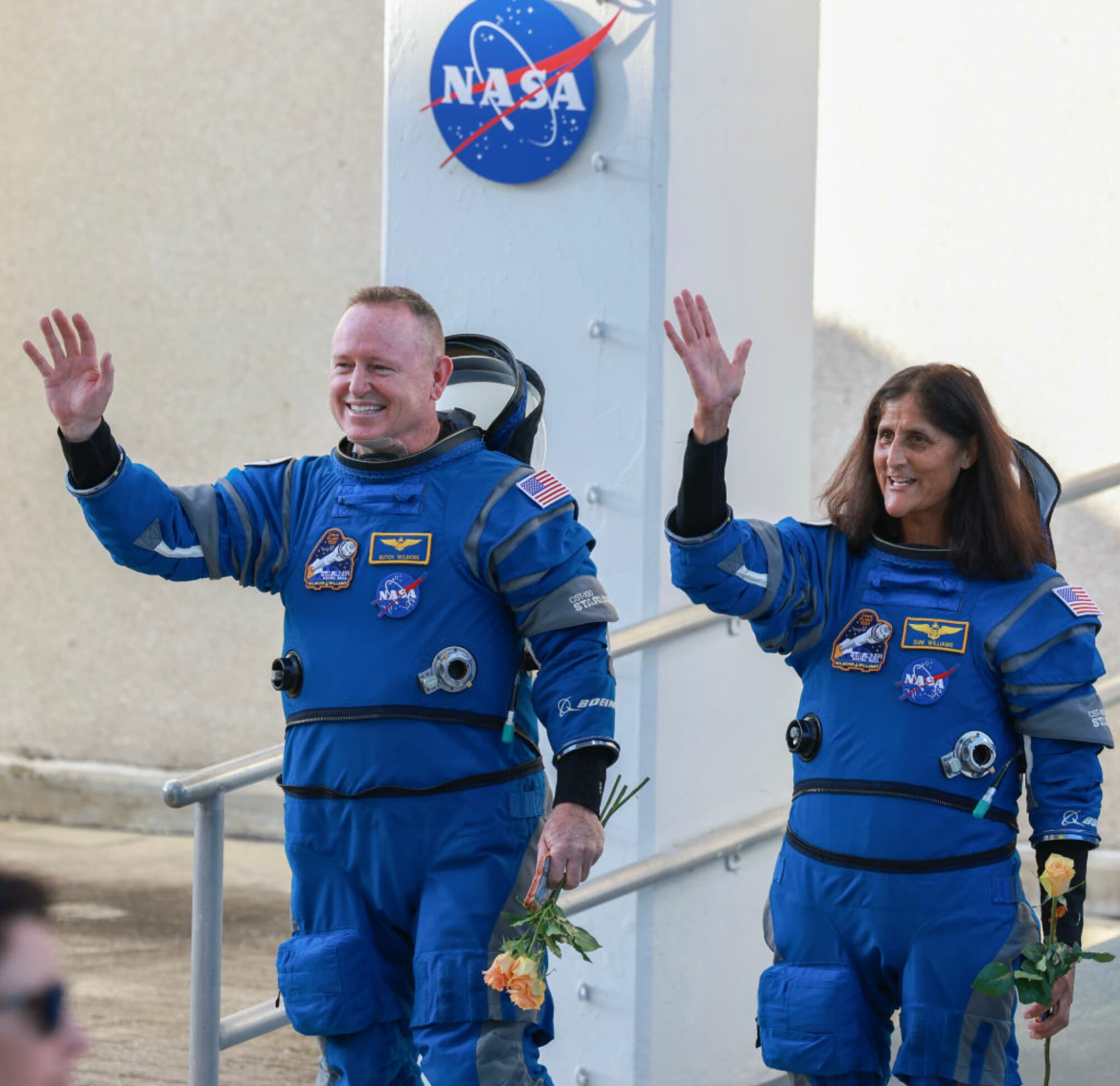 Barry 'Butch' Wilmore and Sunita 'Suni' Williams preparing for launch