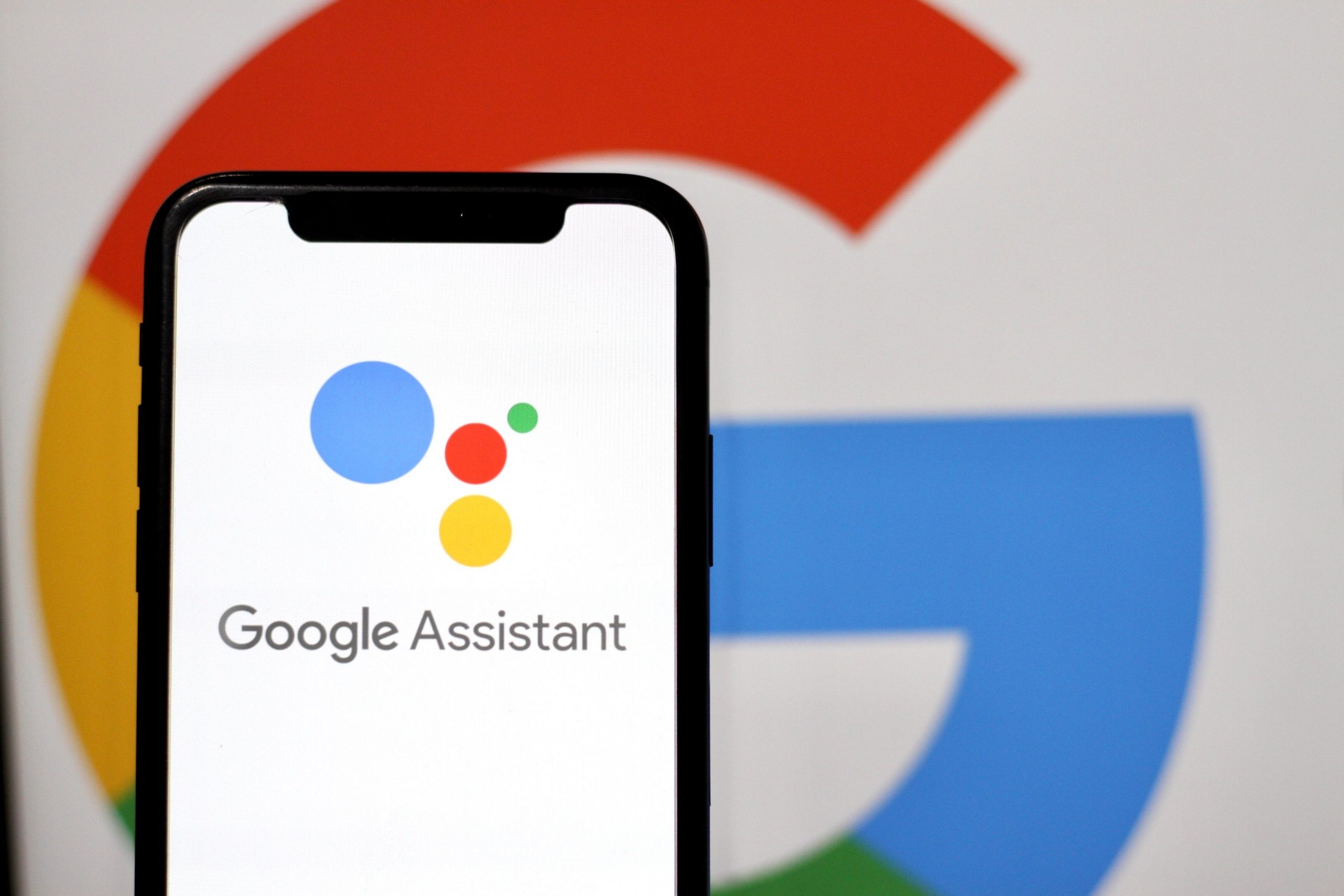 Google Assistant on an iPhone