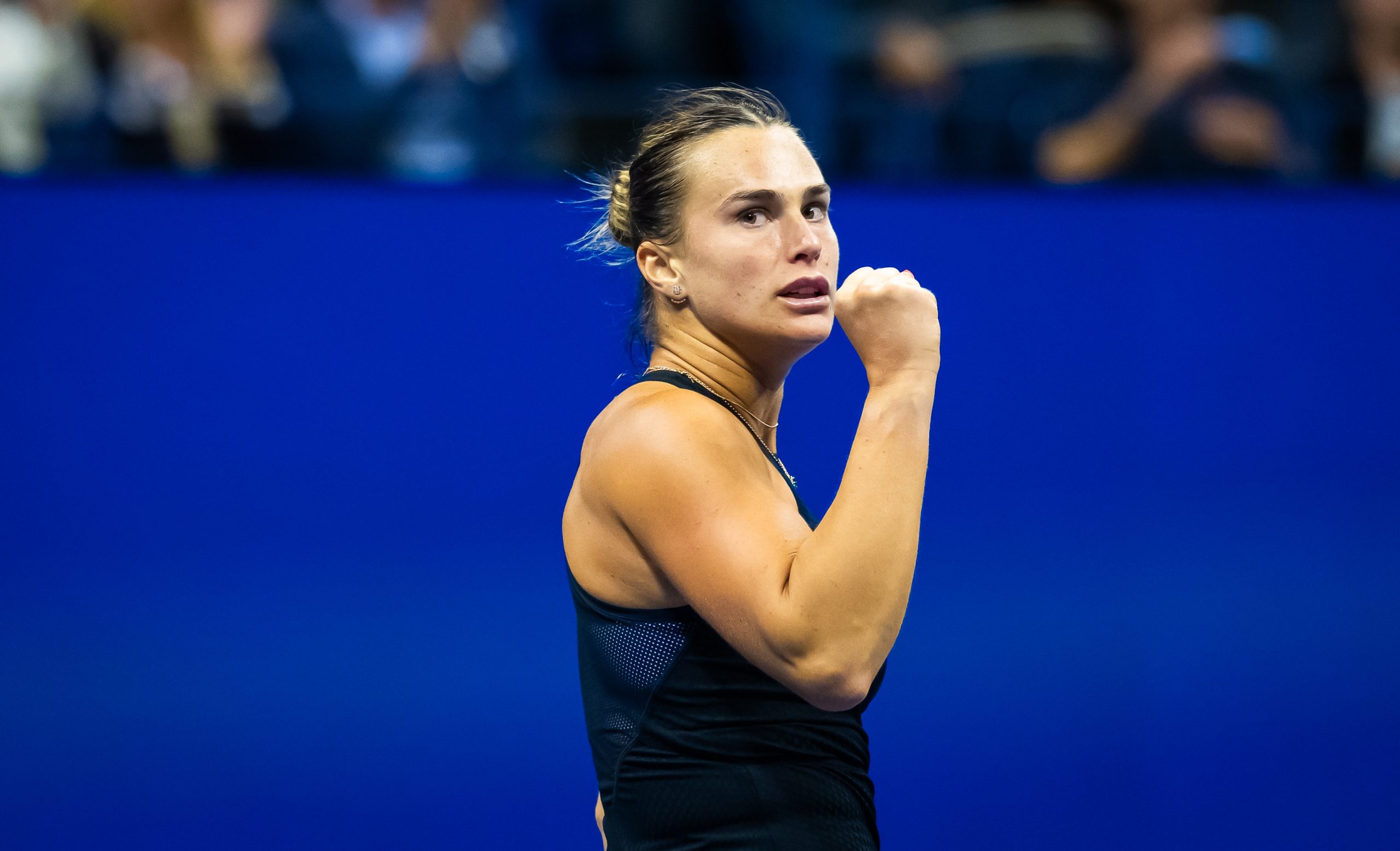 Aryna Sabalenka in action