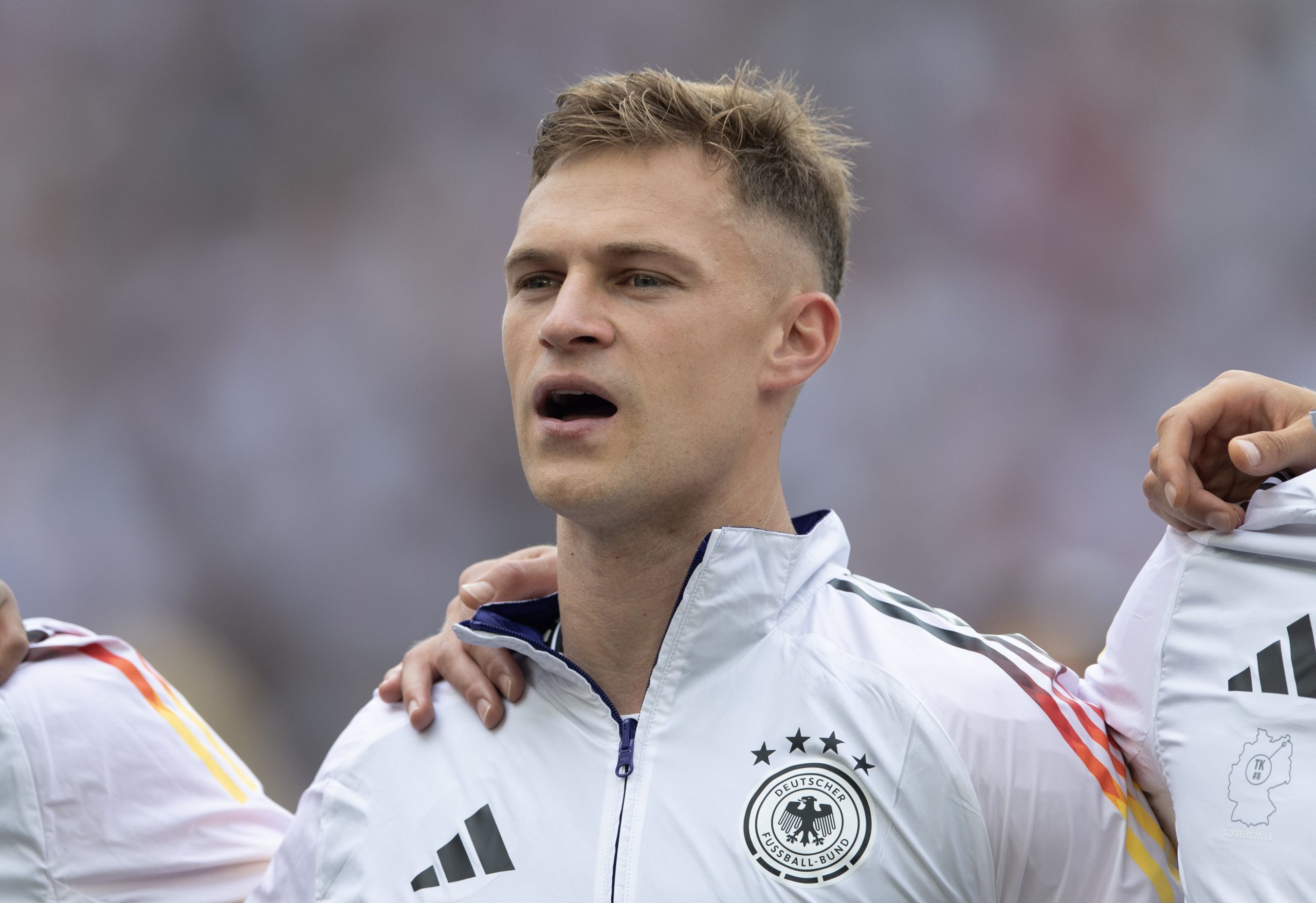 Joshua Kimmich of Germany lines up