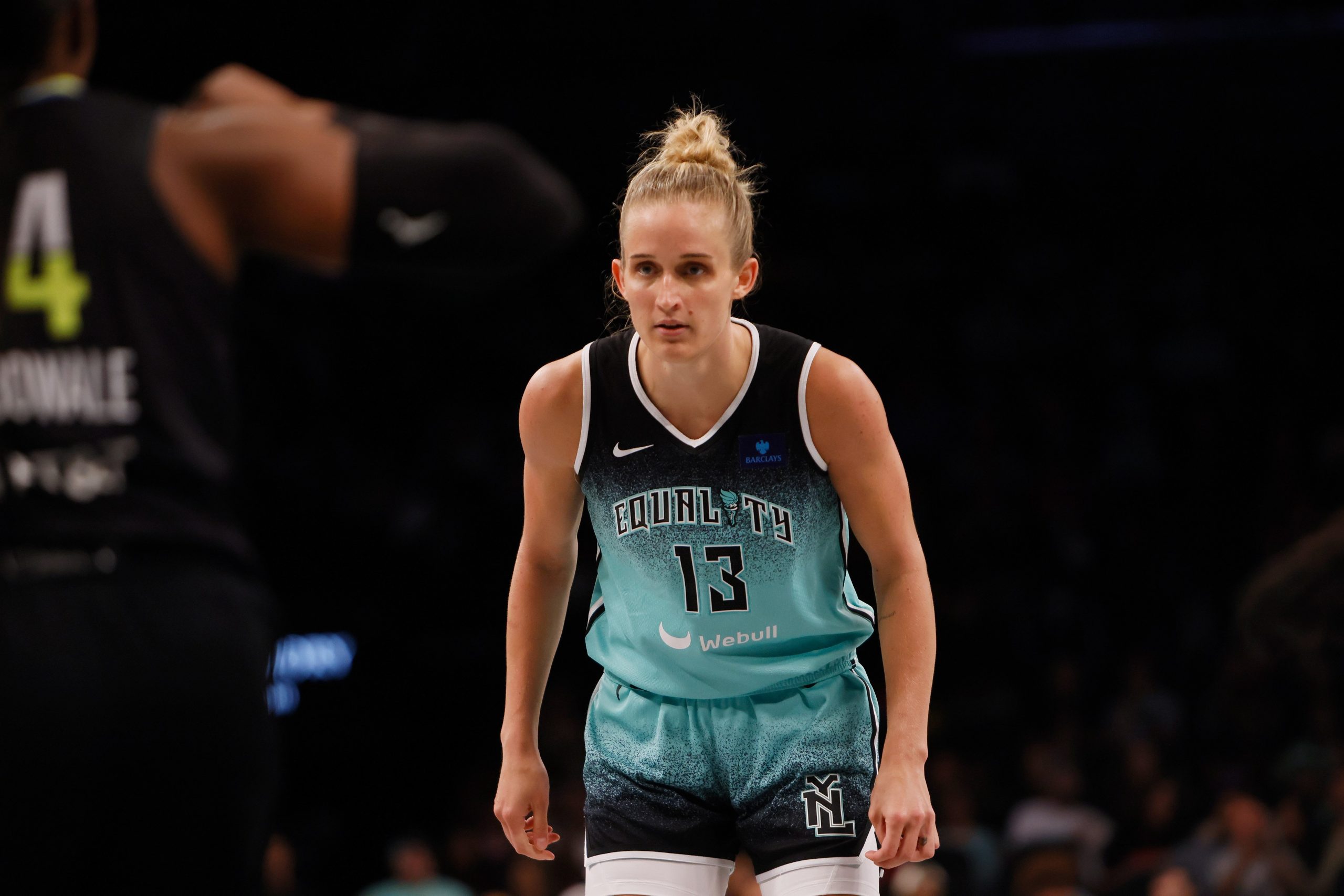 Leonie Fiebich of the New York Liberty 