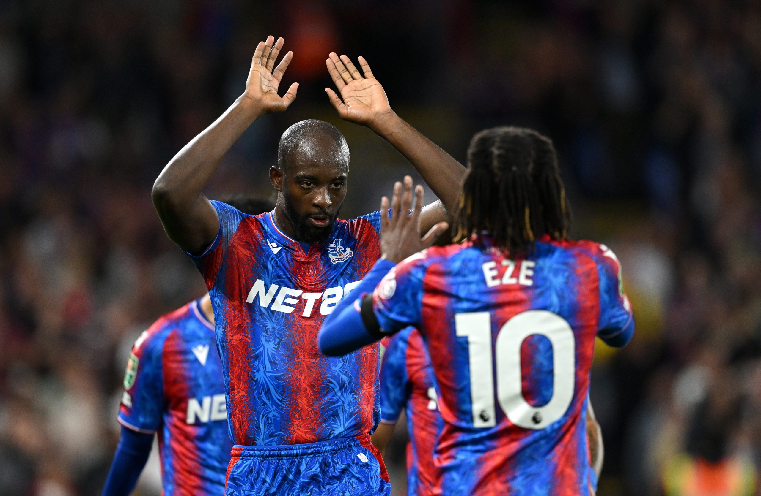 Jean-Phillippe Mateta of Crystal Palace celebrates