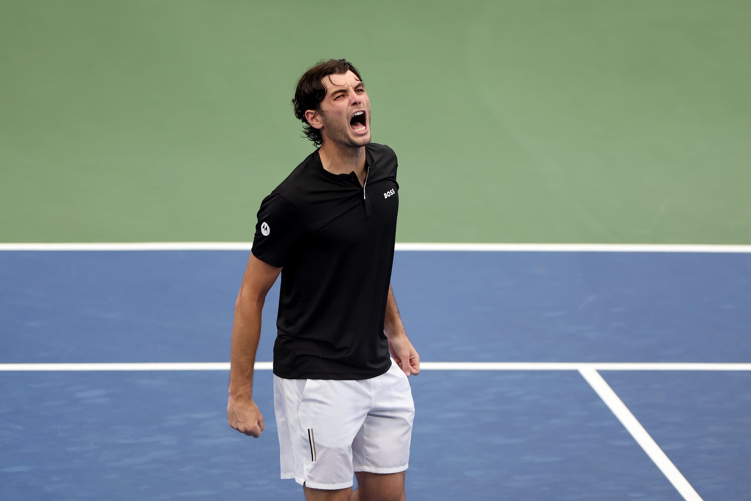 Taylor Fritz of the United States celebrates