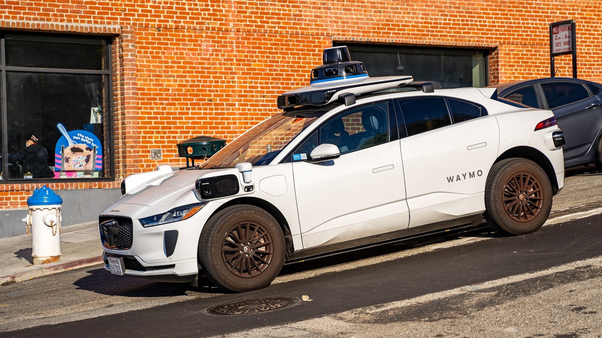 A driverless Waymo vehicle in San Francisco.