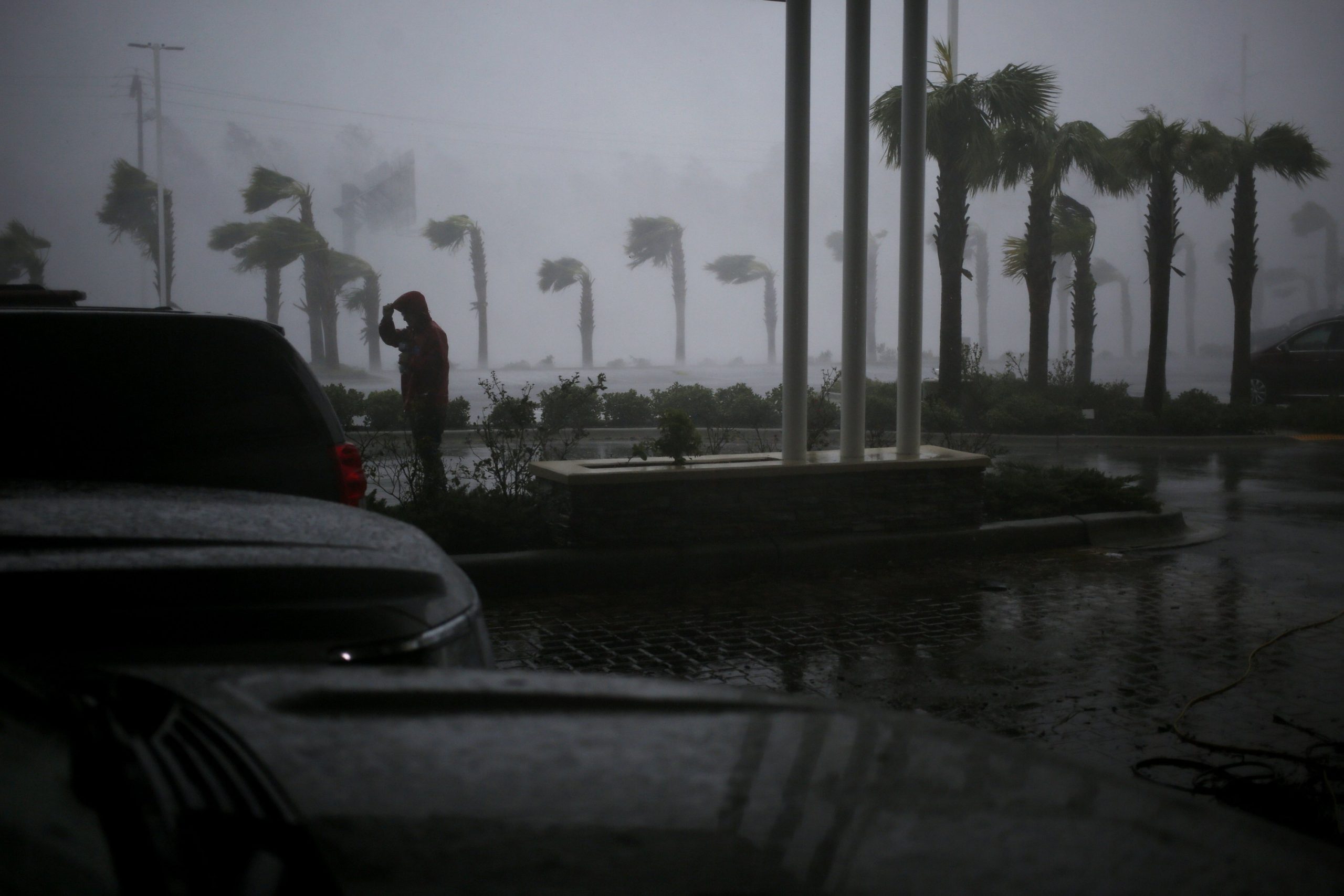 Panama City in 2018 during Hurricane Michael