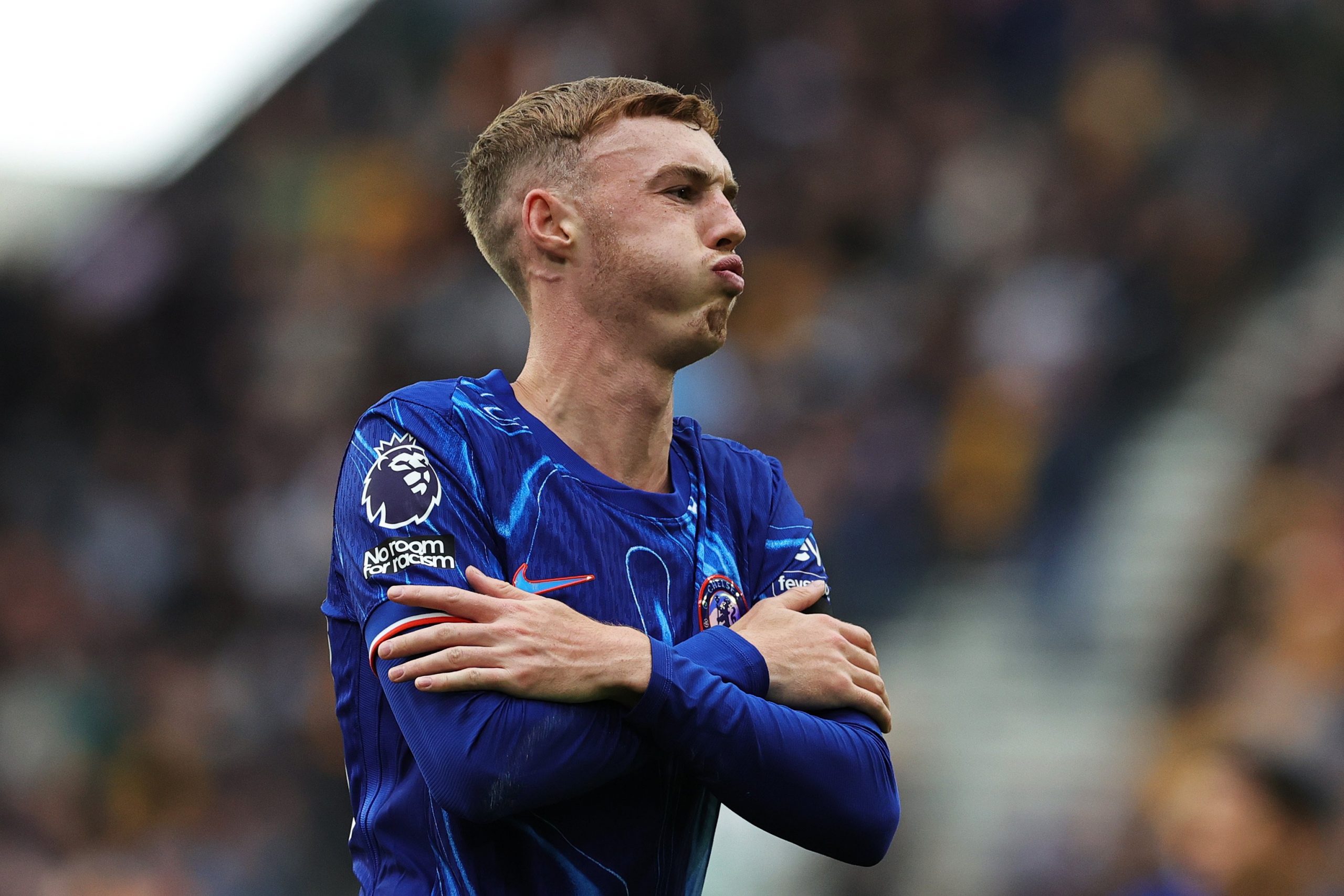 Cole Palmer celebrates for Chelsea