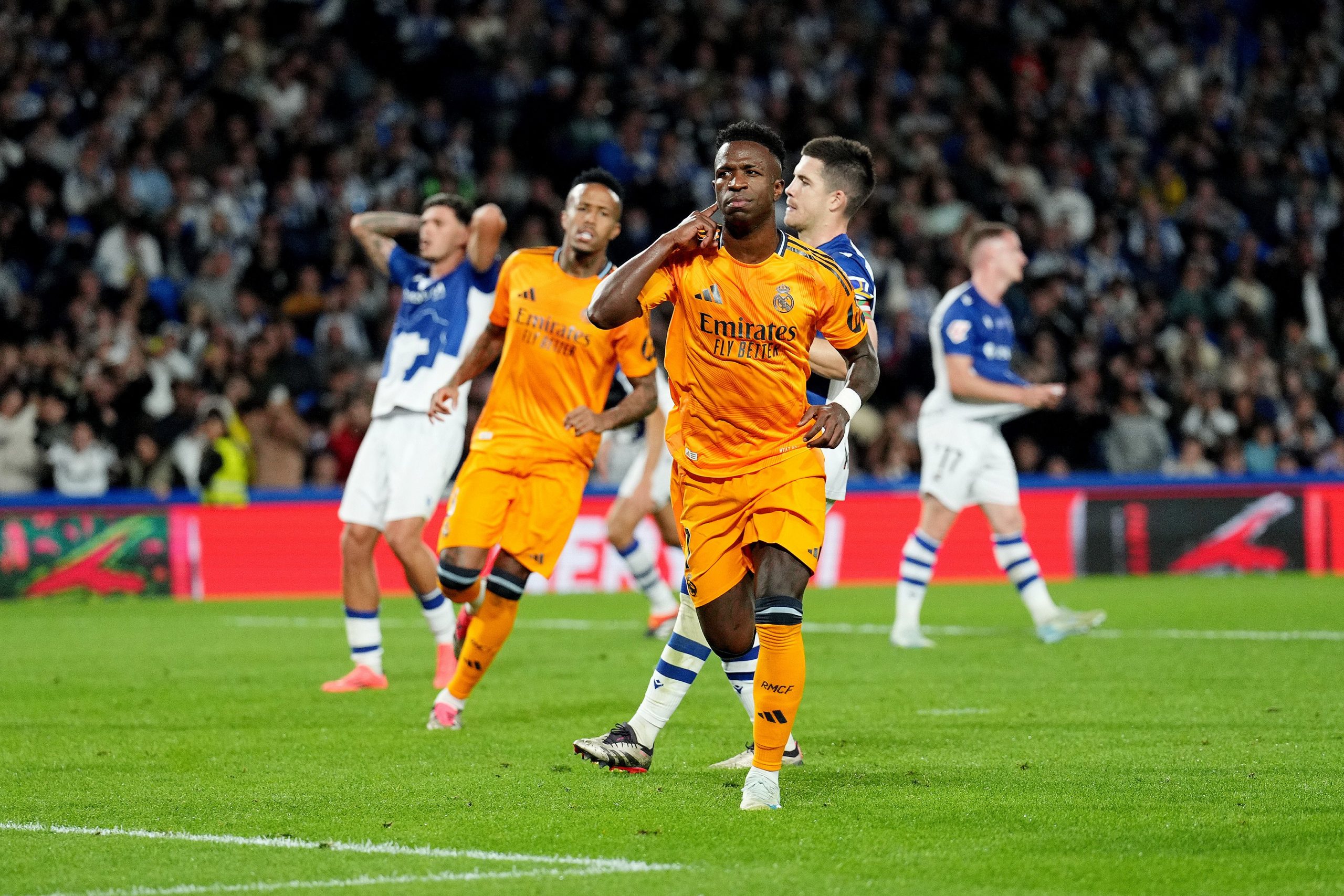 Vinicius Junior of Real Madrid celebrates