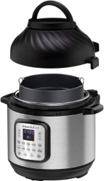 an instant pot duo crisp appliance with lid