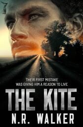 the book cover for the kite by n.r. walker