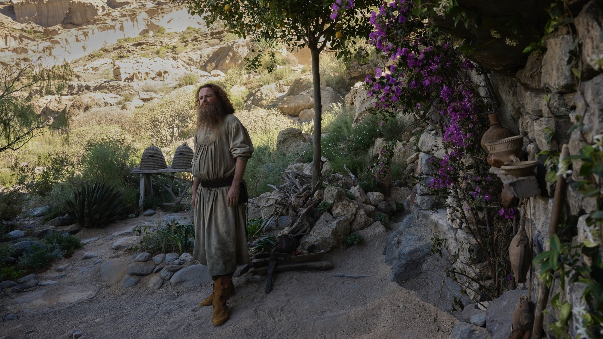 Tom Bombadil in his garden.