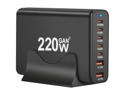 220W GaN USB-C 7-Port