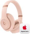 pink Beats Studio Pro headphones with AppleCare+ logo