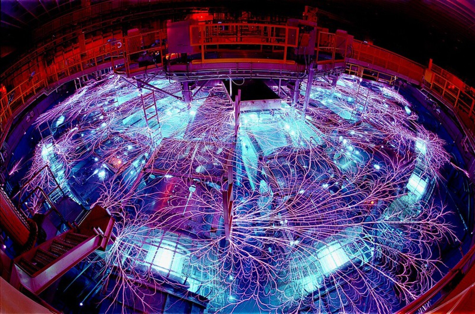 The Z machine in Albuquerque, New Mexico, which simulated the detonation of a nuclear device near an asteroid.