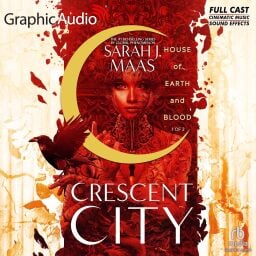 the audiobook cover for crescent city