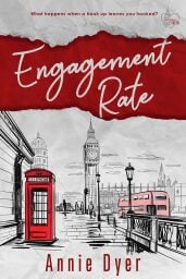 the cover for the book Engagement Rate: A Billionaire Office Romance by Annie Dyer