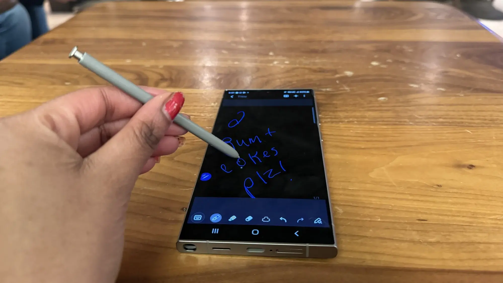 Samsung Galaxy S24 Ultra with S Pen stylus