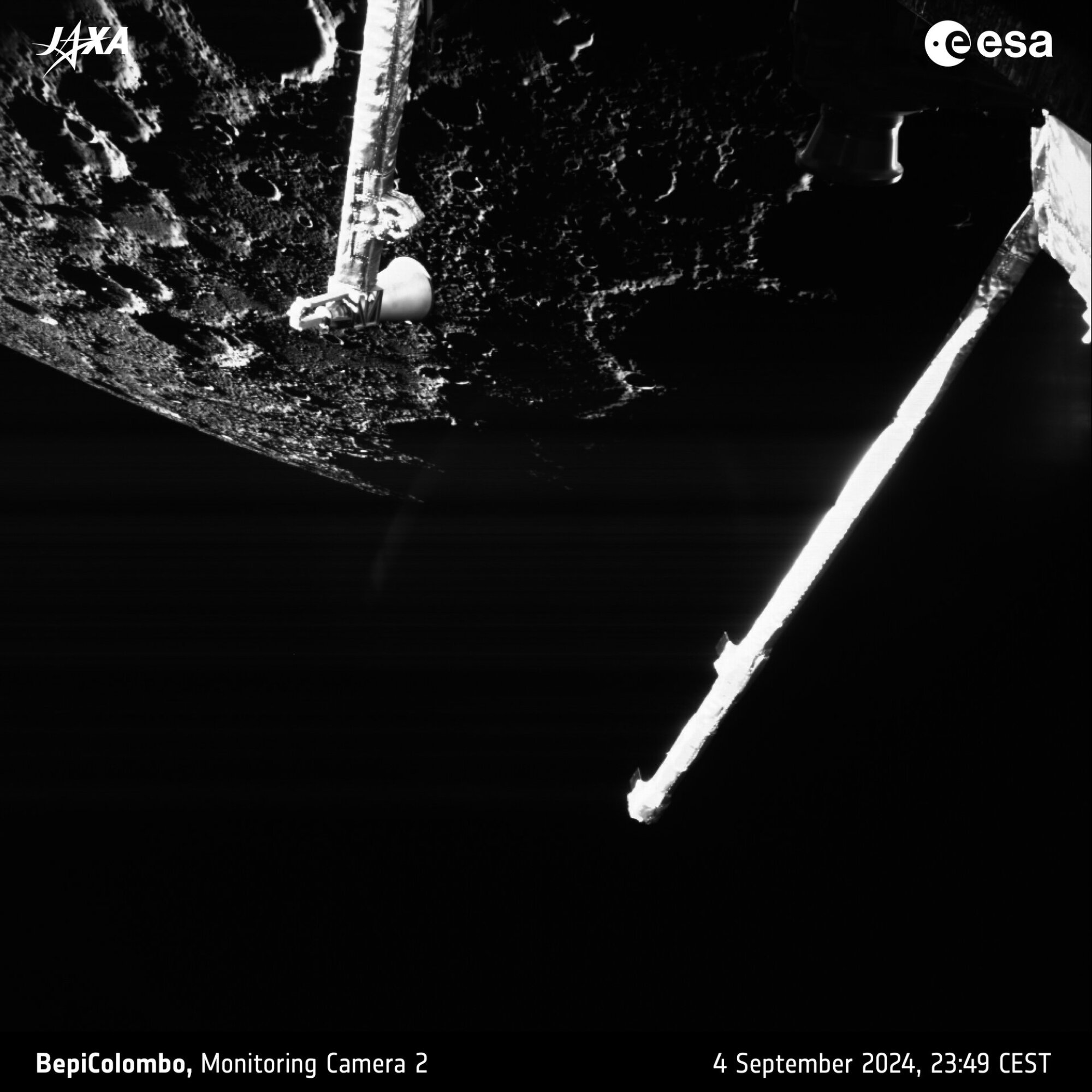 BepiColombo spying a rugged part of the planet