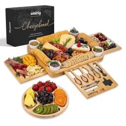 charcuterie board and box